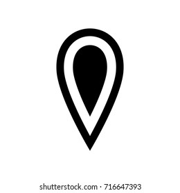  Location icon .Flat design style.