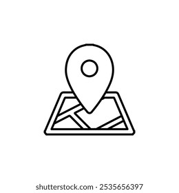 location icon Flat logo isolated symbol