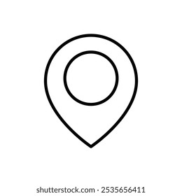 Standortsymbol flaches Logo, isoliertes Symbol