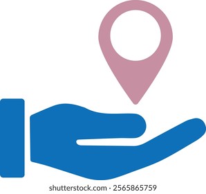 location icon flat vector illustration