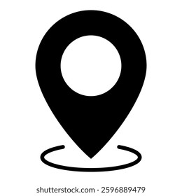 Location Icon in Glyph Dual Color Style. Simple Glyph Icon Vector. Simple Vector Design