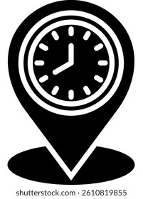 Location Icon Glyph Vector Illustration