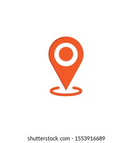 Location icon, gps map pin pointer. Locate in map symbol.