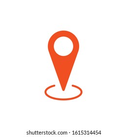 Location icon, gps marker, map pin.