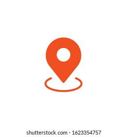 Location icon, gps marker, map pin.