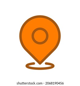 Location icon. Gps marker icon. Map pin.