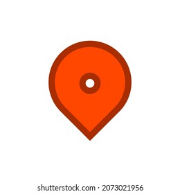 Icono de ubicación. Icono de marcador Gps. Par de mapa.