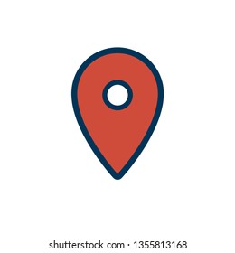Location icon, gps navigation pointer