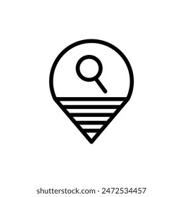 Location Icon for GPS and Navigation Services