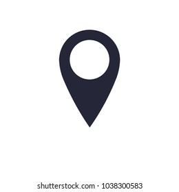 Location icon. Gps pin. Pin icon vector. Location map icon vector. Linear style sign for mobile concept and web design. Connection symbol logo illustration. vector graphics - Vector.