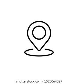 Location icon. Gps pointer. Map pin symbol.