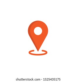 Location icon. Gps pointer. Map pin symbol.