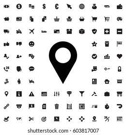 Location icon illustration isolated vector sign symbol. e-commerce icons vector set.