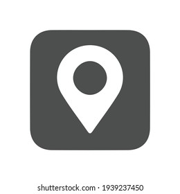 Location icon illustration, vector map sign symbol
