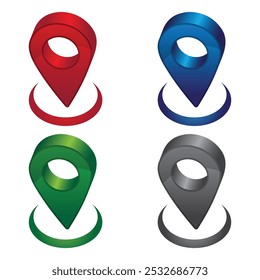 Location icon image design 3d vector