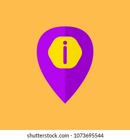 location icon with info sign