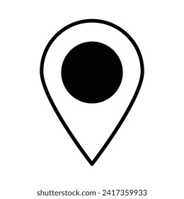 Icono de ubicación aislar ilustración de material vectorial de fondo blanco