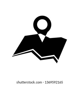 location icon isolated on white background, vector illustration