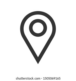 Location icon isolated on white background. Direction symbol modern, simple, vector, icon for website design, mobile app, ui. Vector Illustration