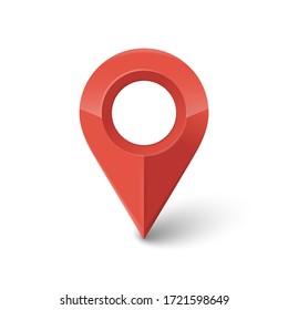 location icon isolated on white background. Vector illustration. Eps 10.