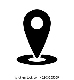 Location icon isolated on white background