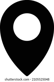 location Icon isolated on white background. Vector illustration. Eps10. Vector icon for website design and app