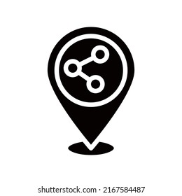 Location icon isolated on white background