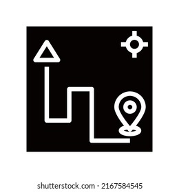 Location icon isolated on white background