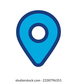 location icon isolated on white background. Vector illustration