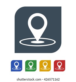 Location icon isolated on white background vector illustration icon
