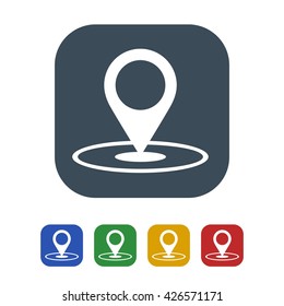 Location icon isolated on white background vector illustration icon
