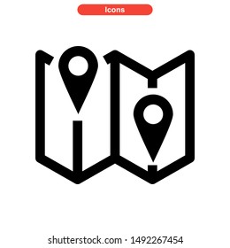 location icon isolated sign symbol vector illustration - high quality black style vector icons
