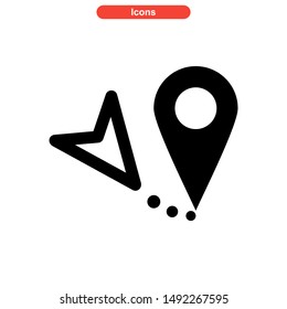 location icon isolated sign symbol vector illustration - high quality black style vector icons
