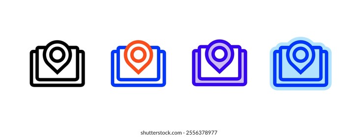 Location Icon. linear style sign for mobile concept and web design. Outline vector icon. Symbol, logo illustration. Vector