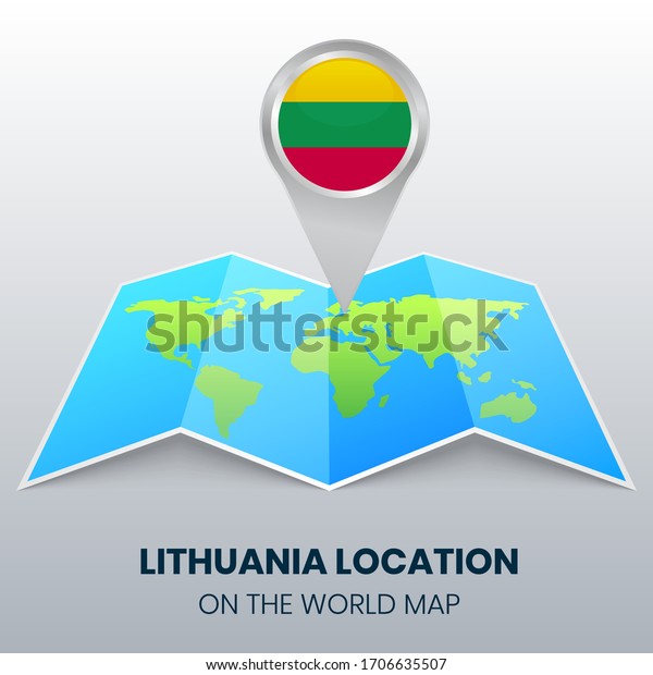 Location Icon Lithuania On World Map: เวกเตอร์สต็อก (ปลอดค่าลิขสิทธิ์ ...