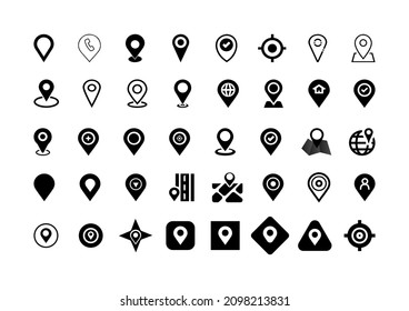 Location Icon logo design concept, location icon Logo Design Template Vector Graphic