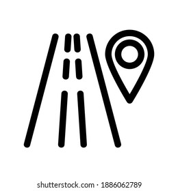 location icon or logo isolated sign symbol vector illustration - high quality black style vector icons
