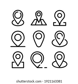 location icon or logo isolated sign symbol vector illustration - Collection of high quality black style vector icons
