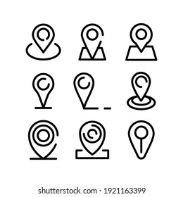 location icon or logo isolated sign symbol vector illustration - Collection of high quality black style vector icons
