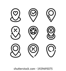 location icon or logo isolated sign symbol vector illustration - Collection of high quality black style vector icons
