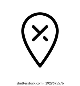 location icon or logo isolated sign symbol vector illustration - high quality black style vector icons
