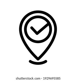 location icon or logo isolated sign symbol vector illustration - high quality black style vector icons
