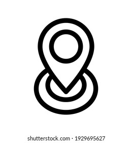 location icon or logo isolated sign symbol vector illustration - high quality black style vector icons
