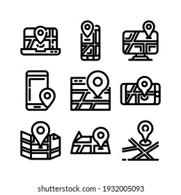 location icon or logo isolated sign symbol vector illustration - Collection of high quality black style vector icons
