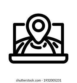 location icon or logo isolated sign symbol vector illustration - high quality black style vector icons
