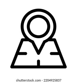 location icon or logo isolated sign symbol vector illustration - high quality black style vector icons

