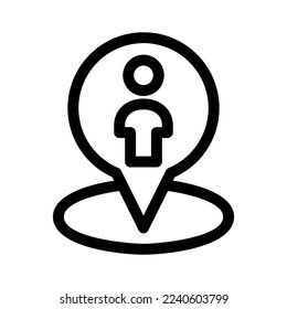 location icon or logo isolated sign symbol vector illustration - high quality black style vector icons

