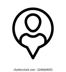 location icon or logo isolated sign symbol vector illustration - high quality black style vector icons

