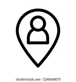 location icon or logo isolated sign symbol vector illustration - high quality black style vector icons
