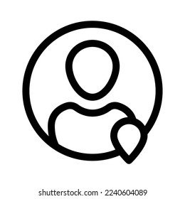 icono de ubicación o logotipo símbolo de signo aislado ilustración vectorial - iconos vectoriales de estilo negro de alta calidad
